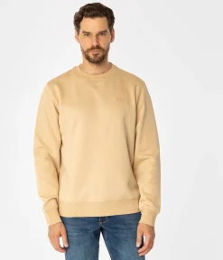 Bluza męska z brandowanym haftem BUCK 5518 WARM SAND