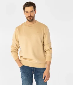 Bluza męska z brandowanym haftem BUCK 5518 WARM SAND