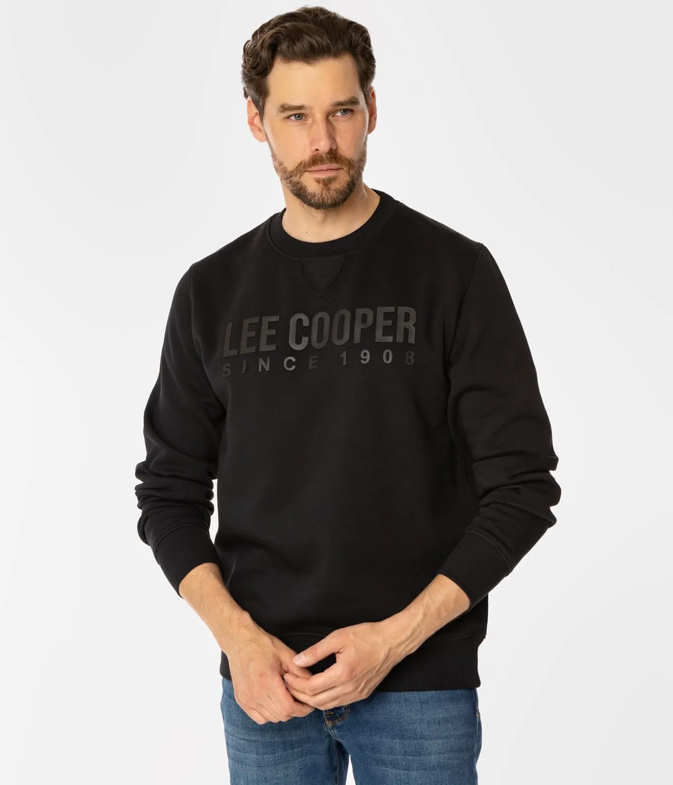Bluza męska z napisami ALBERTO 2810 CAVIAR