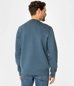 Bluza męska z napisami ALBERTO 2810 INDIAN TEAL