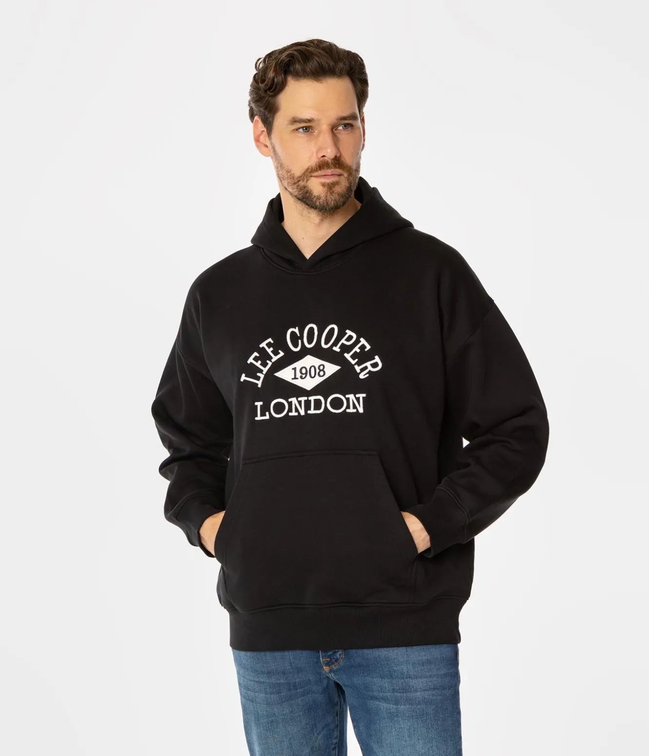 Bluza unisex z kapturem LOGO 2975 CAVIAR