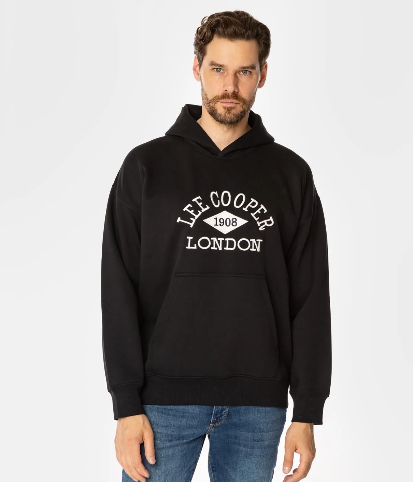 Bluza unisex z kapturem LOGO 2975 CAVIAR