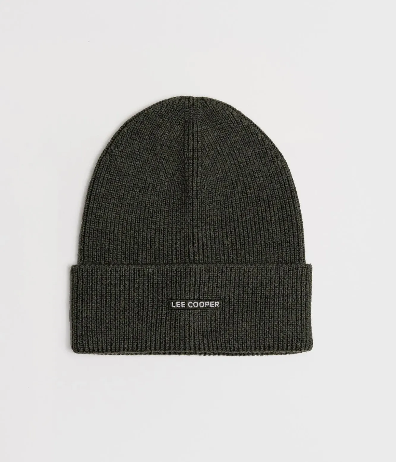 Czapka zimowa męska z wełną merino 5052 KHAKI