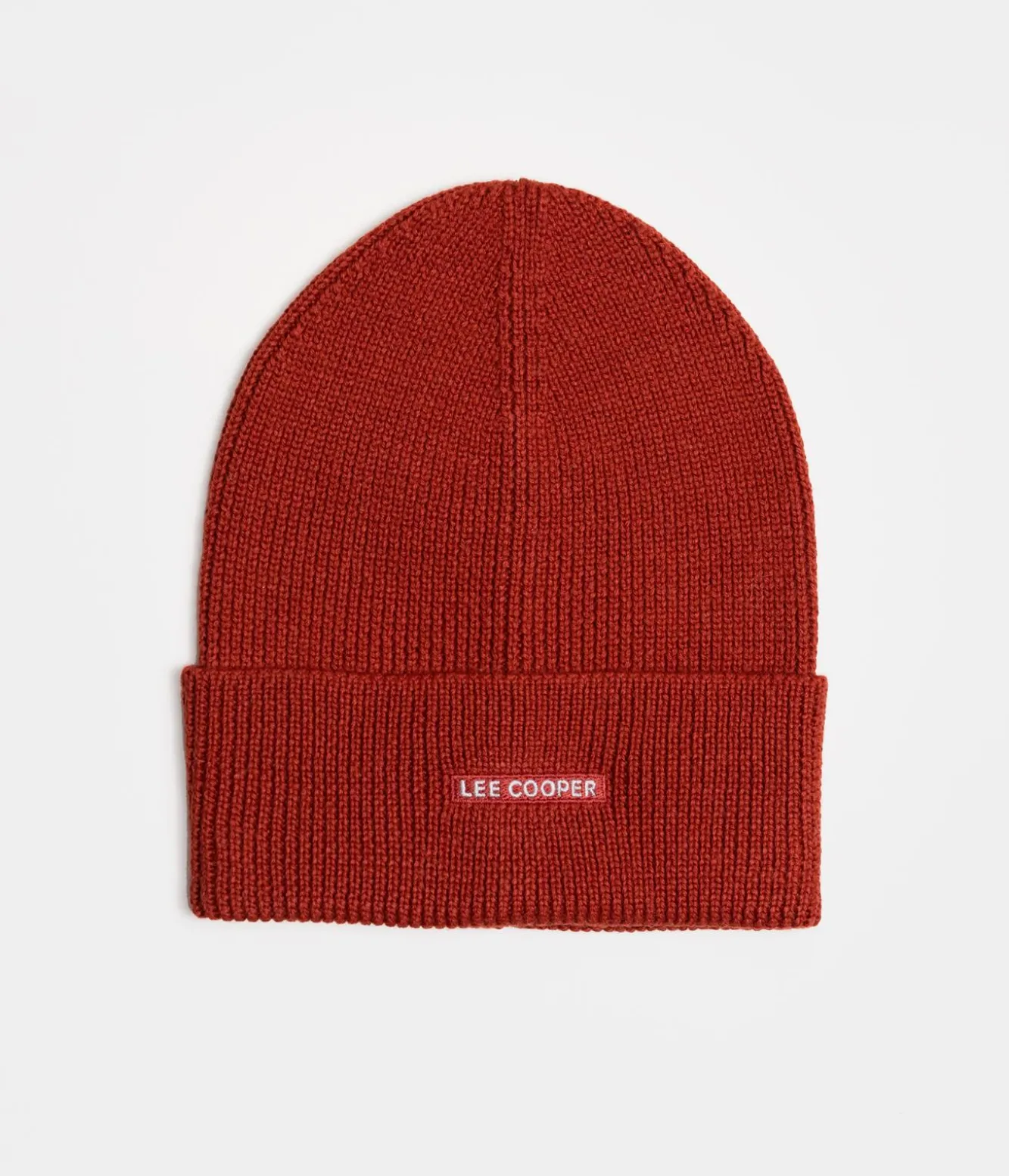 Czapka zimowa męska z wełną merino 5052 RED OCHRE