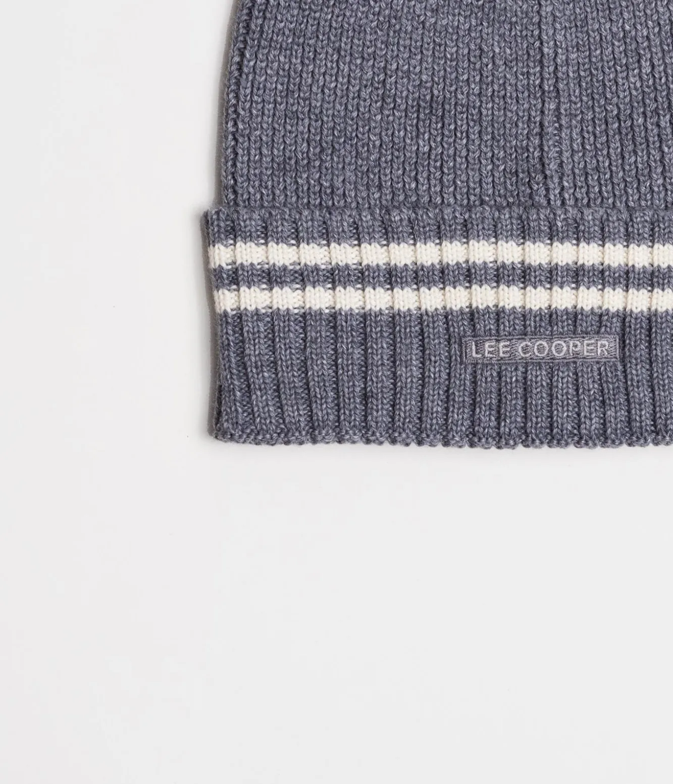 Czapka zimowa męska z wełną merino 5054 GREY STRIPES