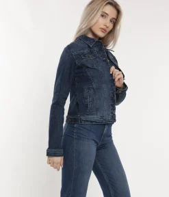 Jeansowa kurtka damska AYAKA 3300 DARK WASH