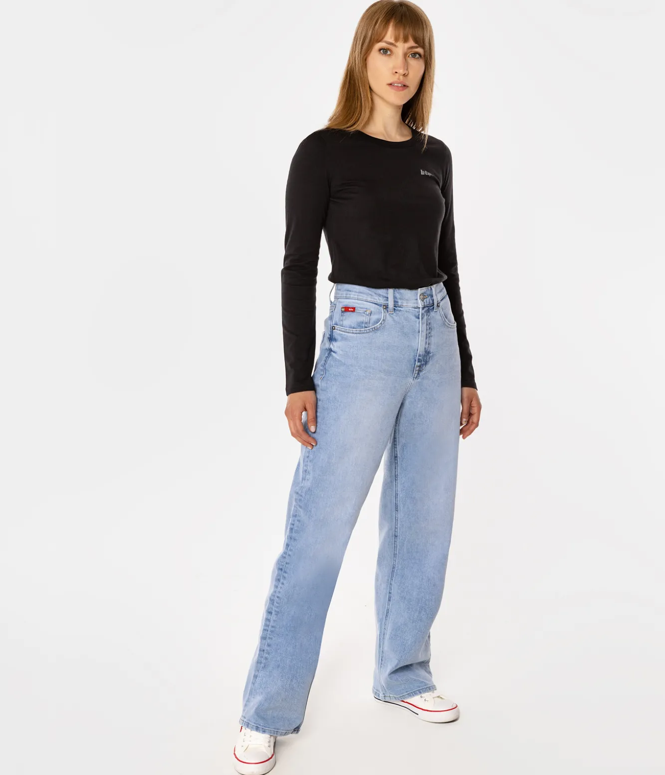 Jeansy damskie baggy POLLY 0170 LIGHT BRUSHED USED