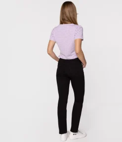 Jeansy damskie regular KIM 8151 BLACK BLACK
