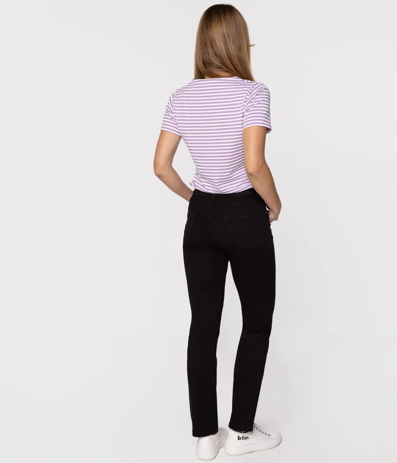 Jeansy damskie regular KIM 8151 BLACK BLACK