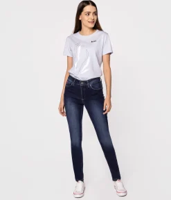Jeansy damskie skinny SCARLET 2519 DARK USED