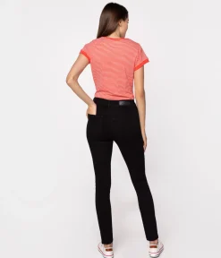 Jeansy damskie skinny SCARLET 8151 BLACK BLACK