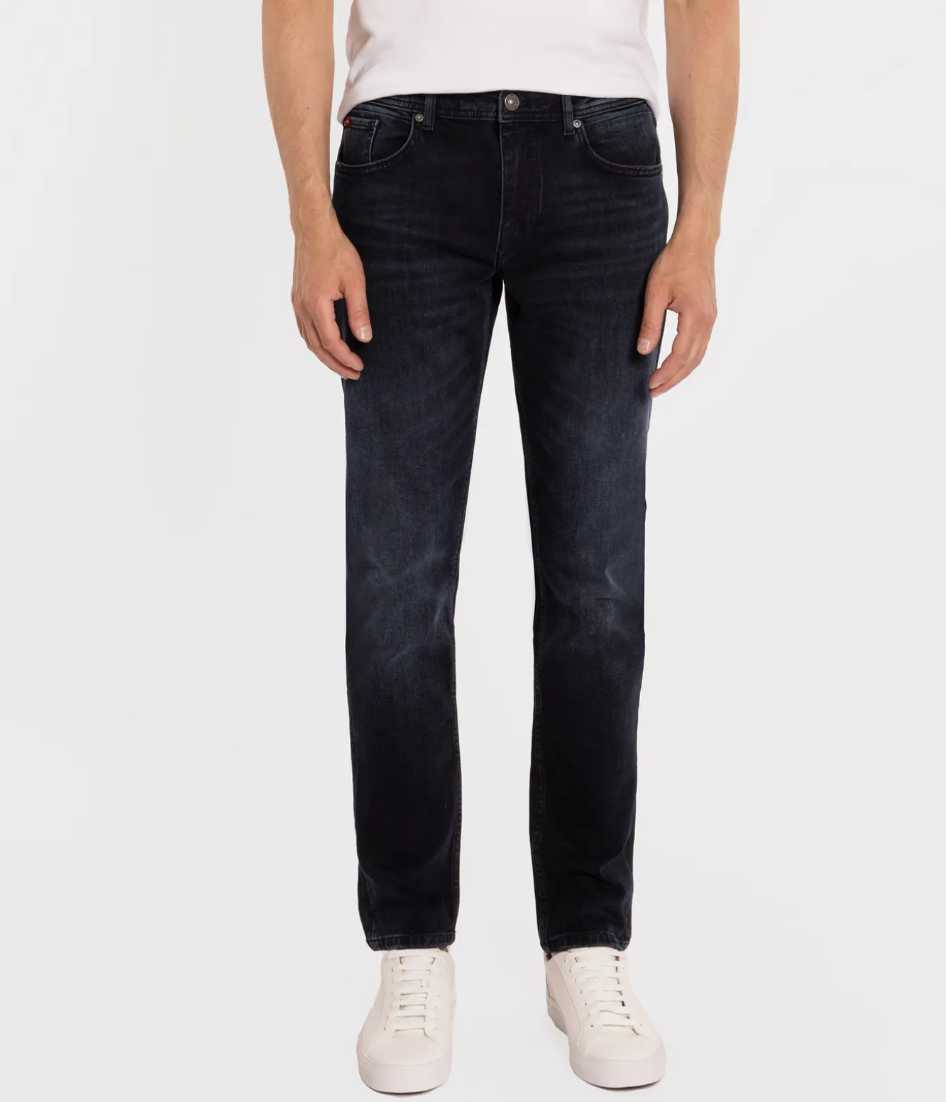 Jeansy męskie comfort slim DENZEL 2701 BLUE BLACK USED