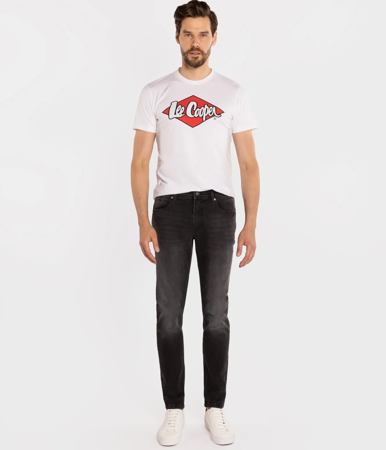 Jeansy męskie comfort slim DENZEL 2703 BLACK USED