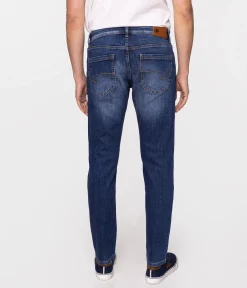 Jeansy męskie comfort slim DENZEL 2287 DARK USED