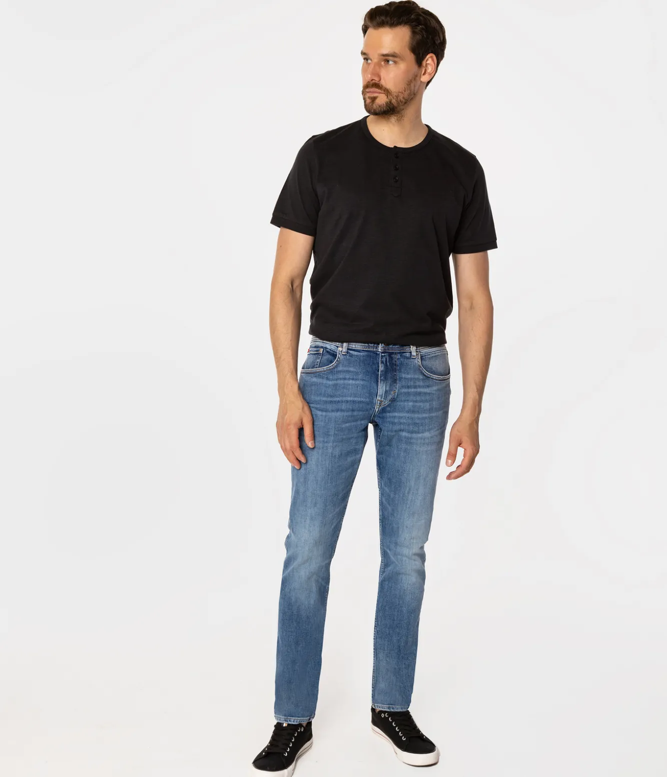 Jeansy męskie comfort slim DENZEL 3007 BRUSHED USED