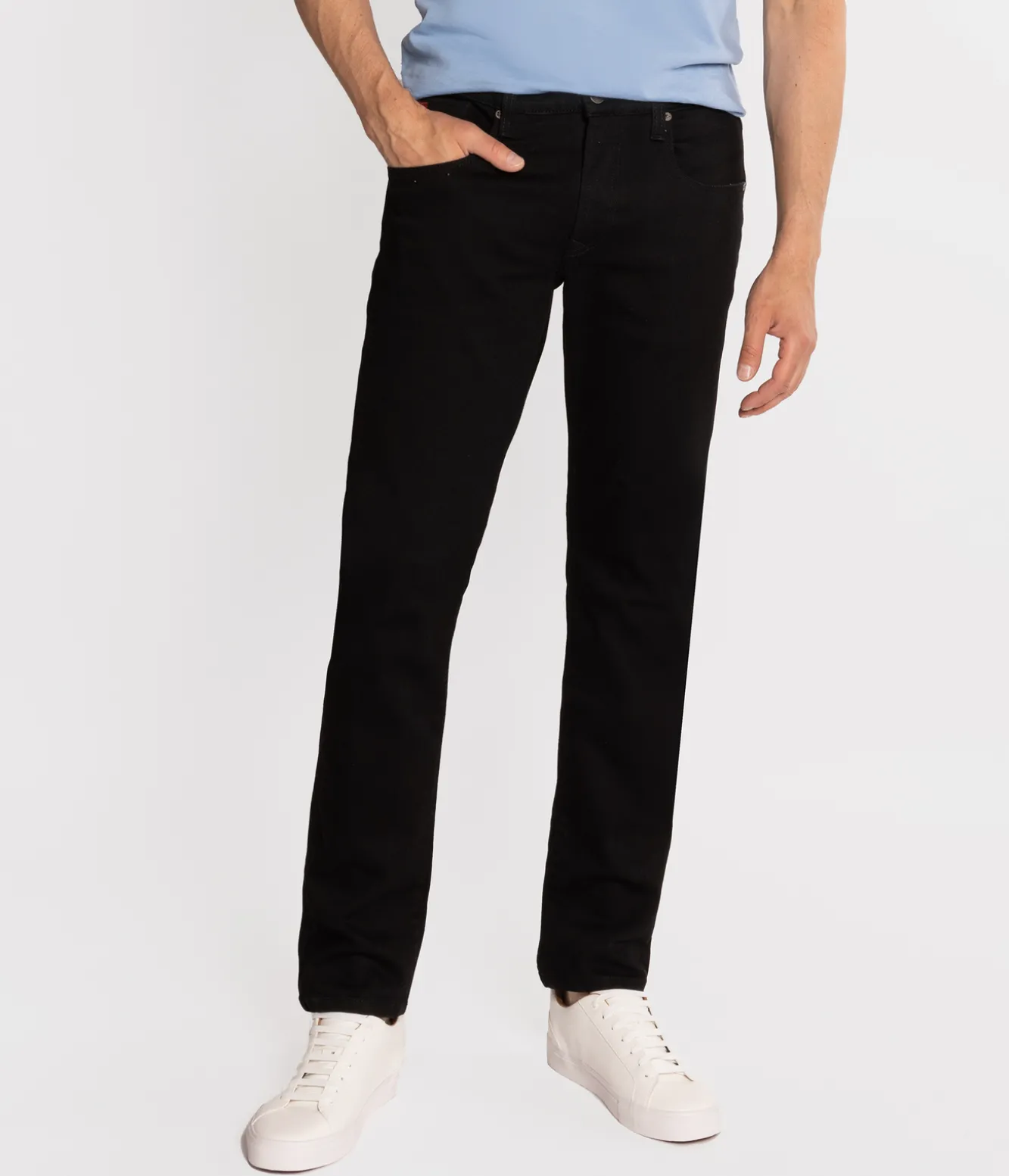 Jeansy męskie slim NORRIS 1900 BLACK
