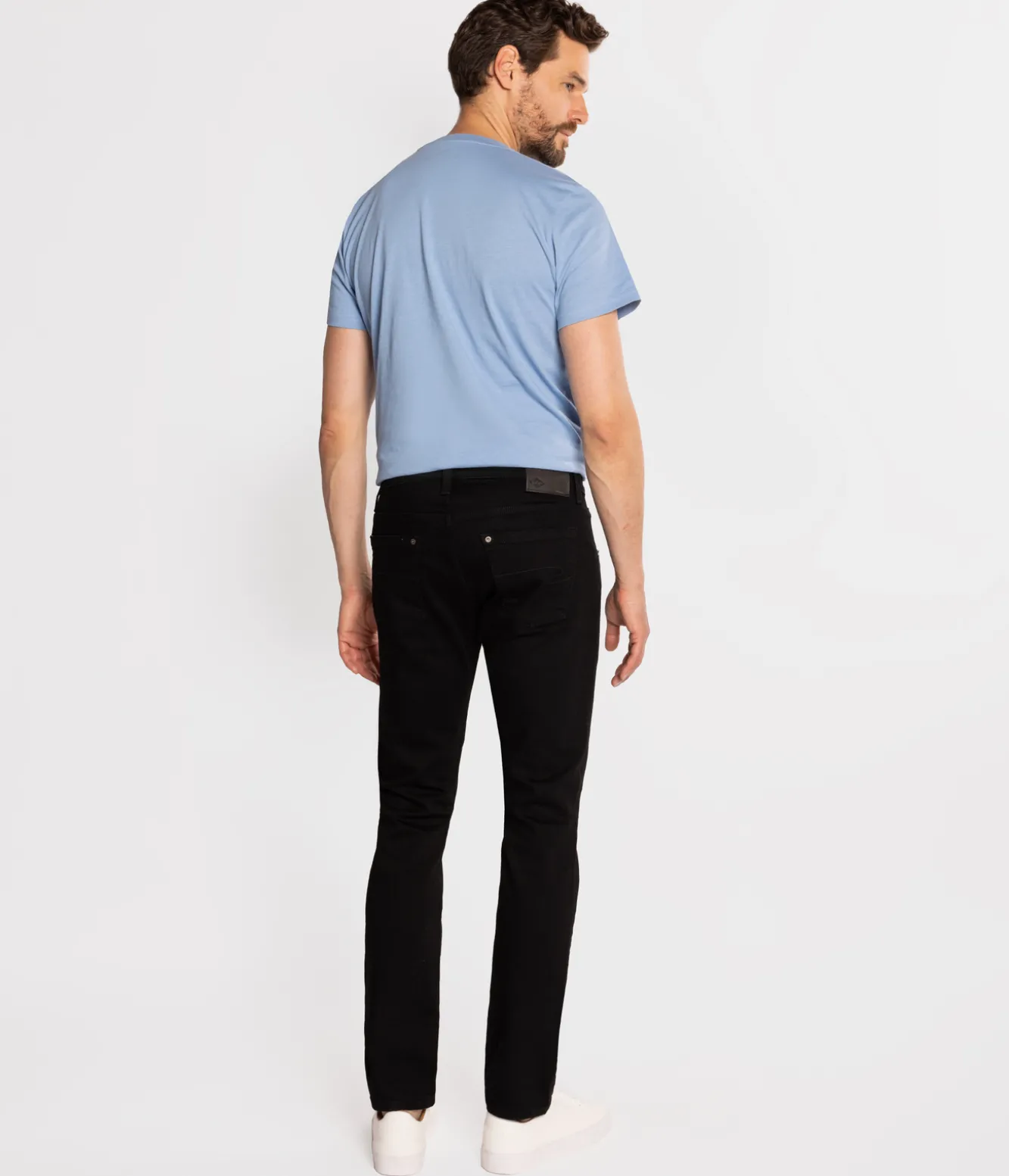 Jeansy męskie slim NORRIS 1900 BLACK