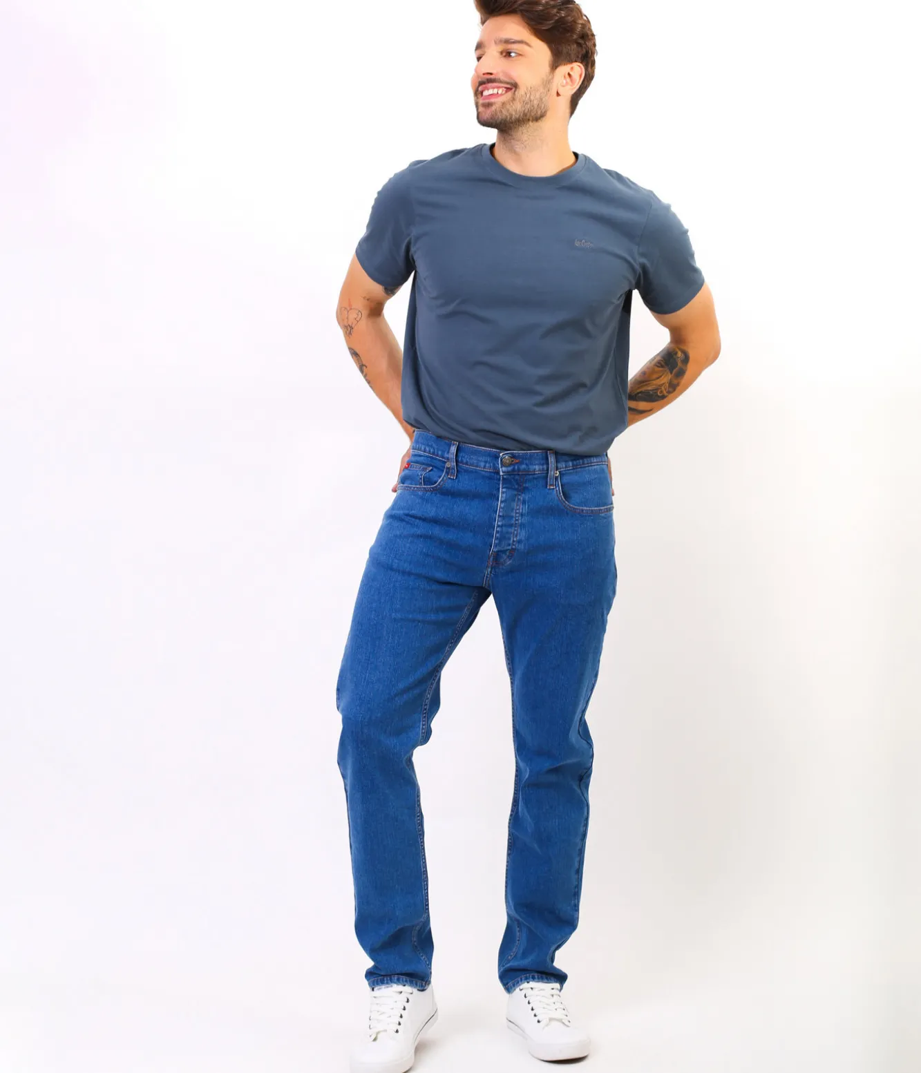 Jeansy męskie tapered ARTUR SEVRAN STONE