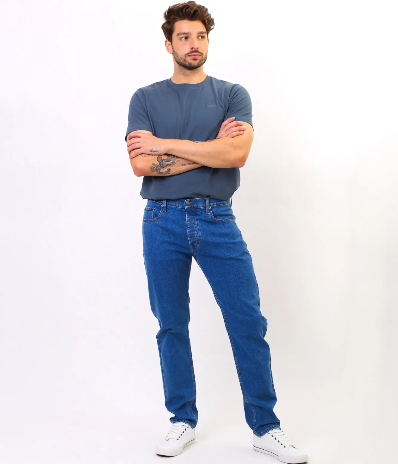Jeansy męskie tapered ARTUR SEVRAN STONE