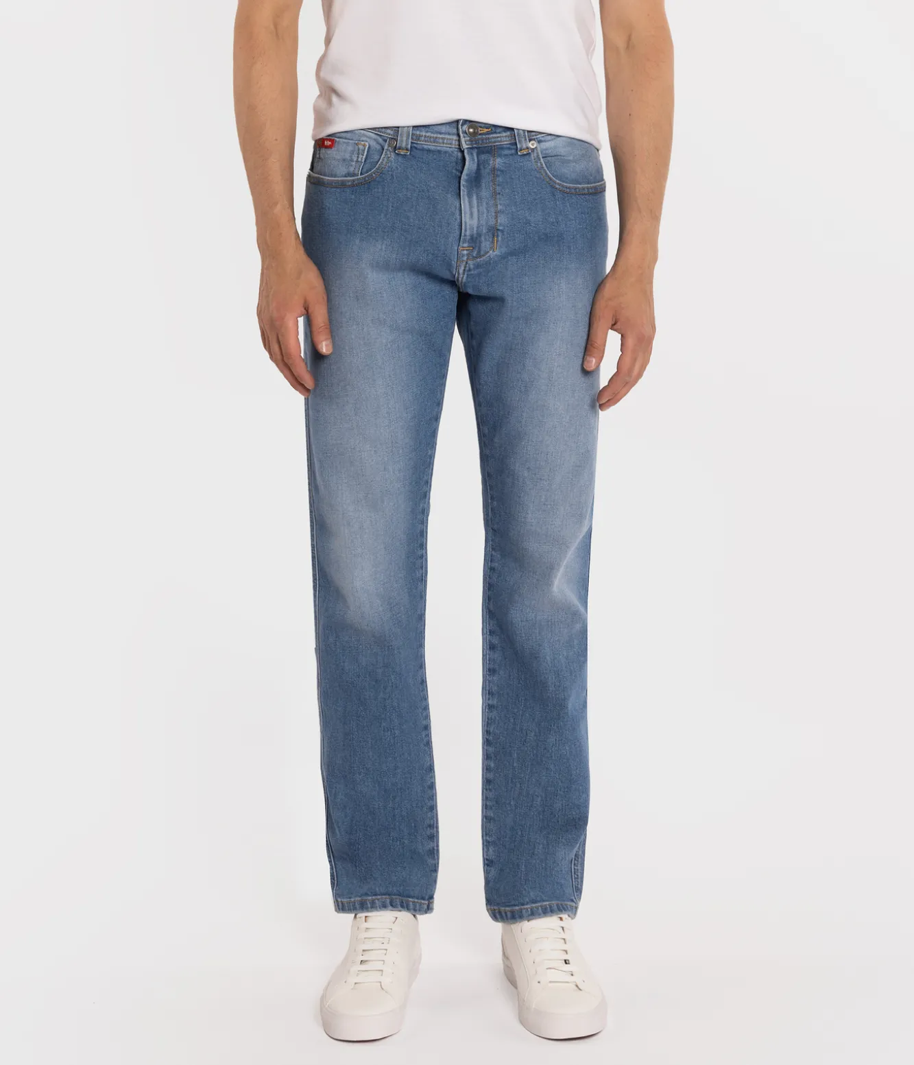 Jeansy męskie tapered LC7504 1533 LIGHT USED