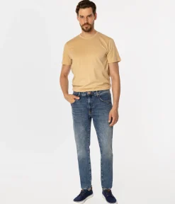 Jeansy męskie tapered slim LONDON 1087 BRUSHED USED