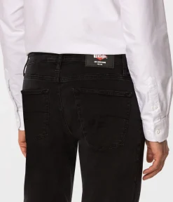 Jeansy męskie tapered slim LONDON 1089 BLACK