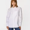 Koszula damska oversize LENA OXFORD WHITE