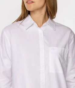 Koszula damska oversize LENA OXFORD WHITE