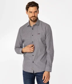 Koszula meska slim w drobną kratkę WINDSOR 37KZ BLACK