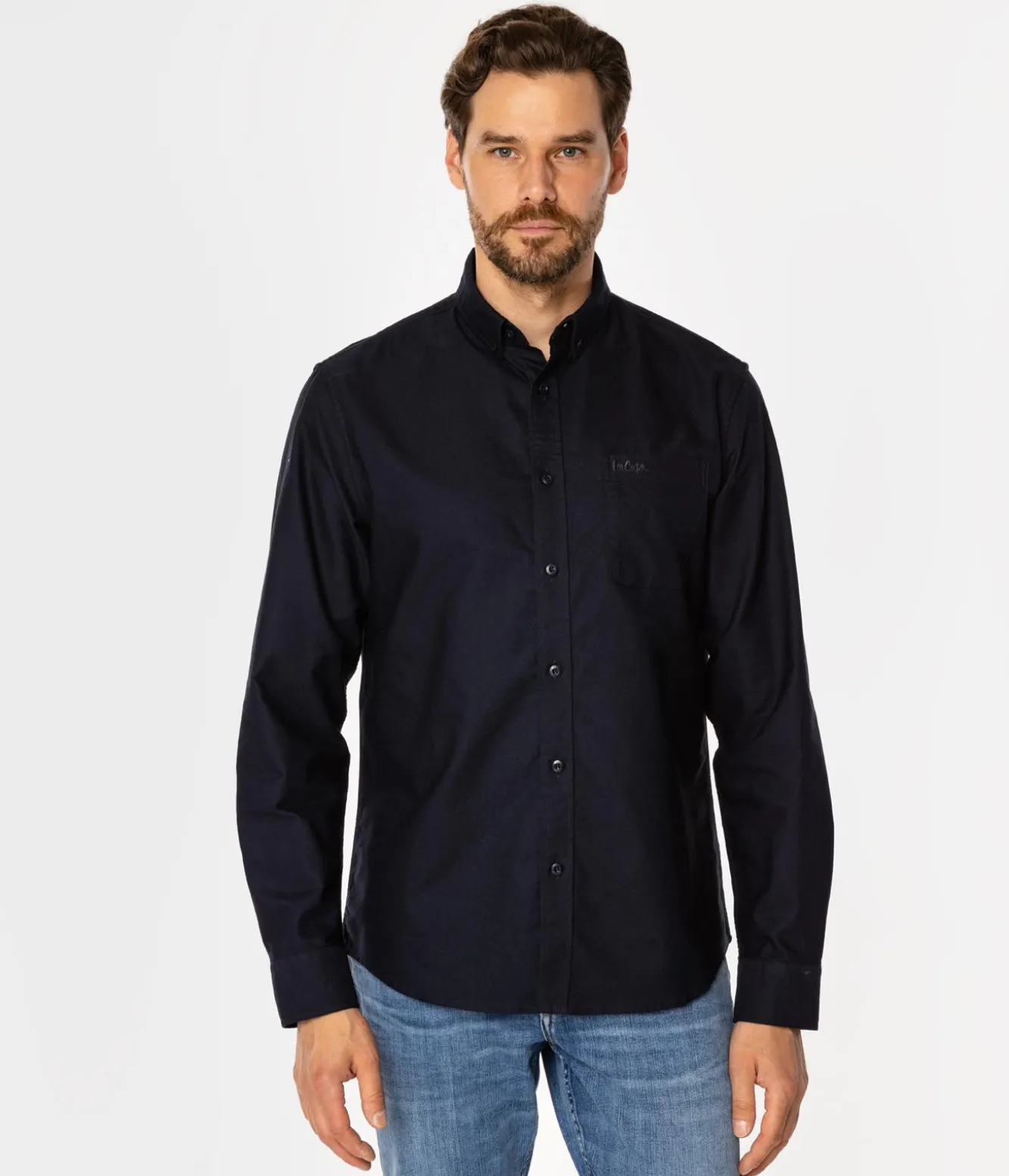 Koszula męska regular LARS OXFORD NAVY