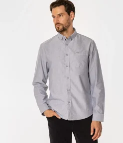Koszula męska regular LARS OXFORD GREY