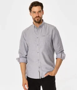 Koszula męska regular LARS OXFORD GREY