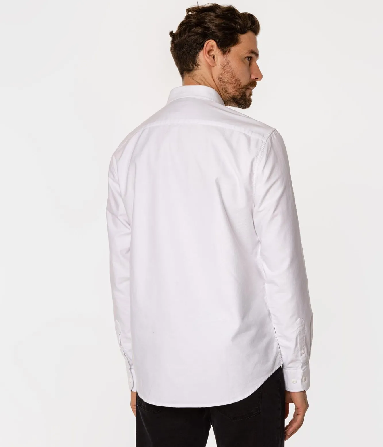 Koszula męska regular LARS OXFORD WHITE