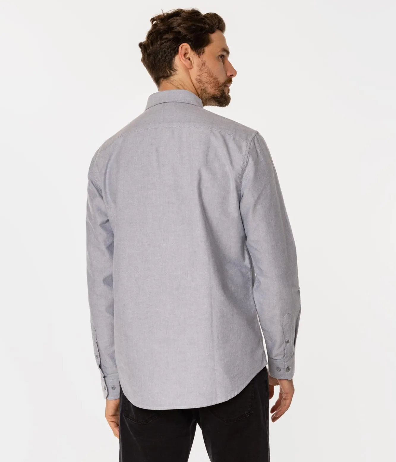 Koszula męska regular LARS OXFORD GREY