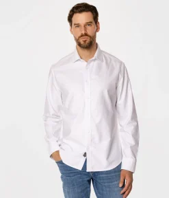 Koszula męska slim LIAM OXFORD WHITE