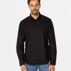 Koszula męska slim LIAM OXFORD BLACK