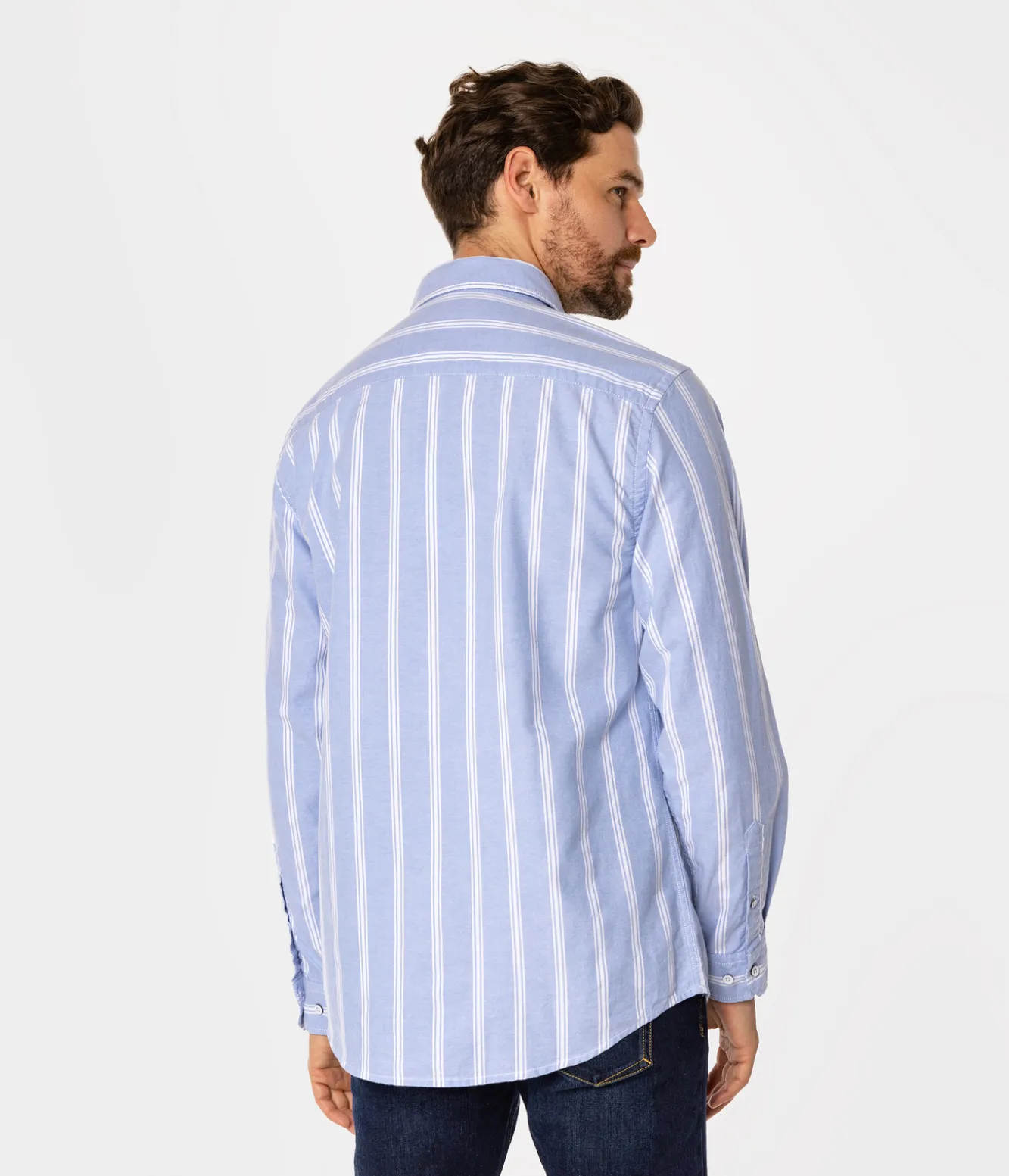 Koszula regular w kratę WAYNE 9338 BLUE