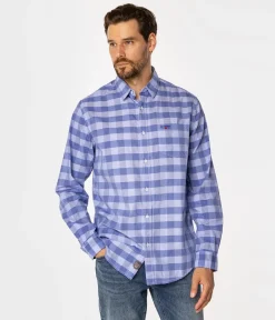 Koszula regular w kratę WILL 9316 BLUE