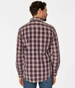 Koszula regular w kratę WILL 9305 VIOLET INDIGO