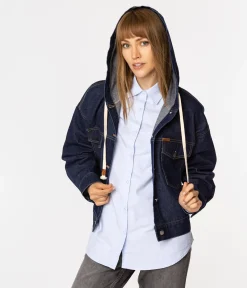 Kurtka jeansowa oversize MAGA 0002 DARK USED