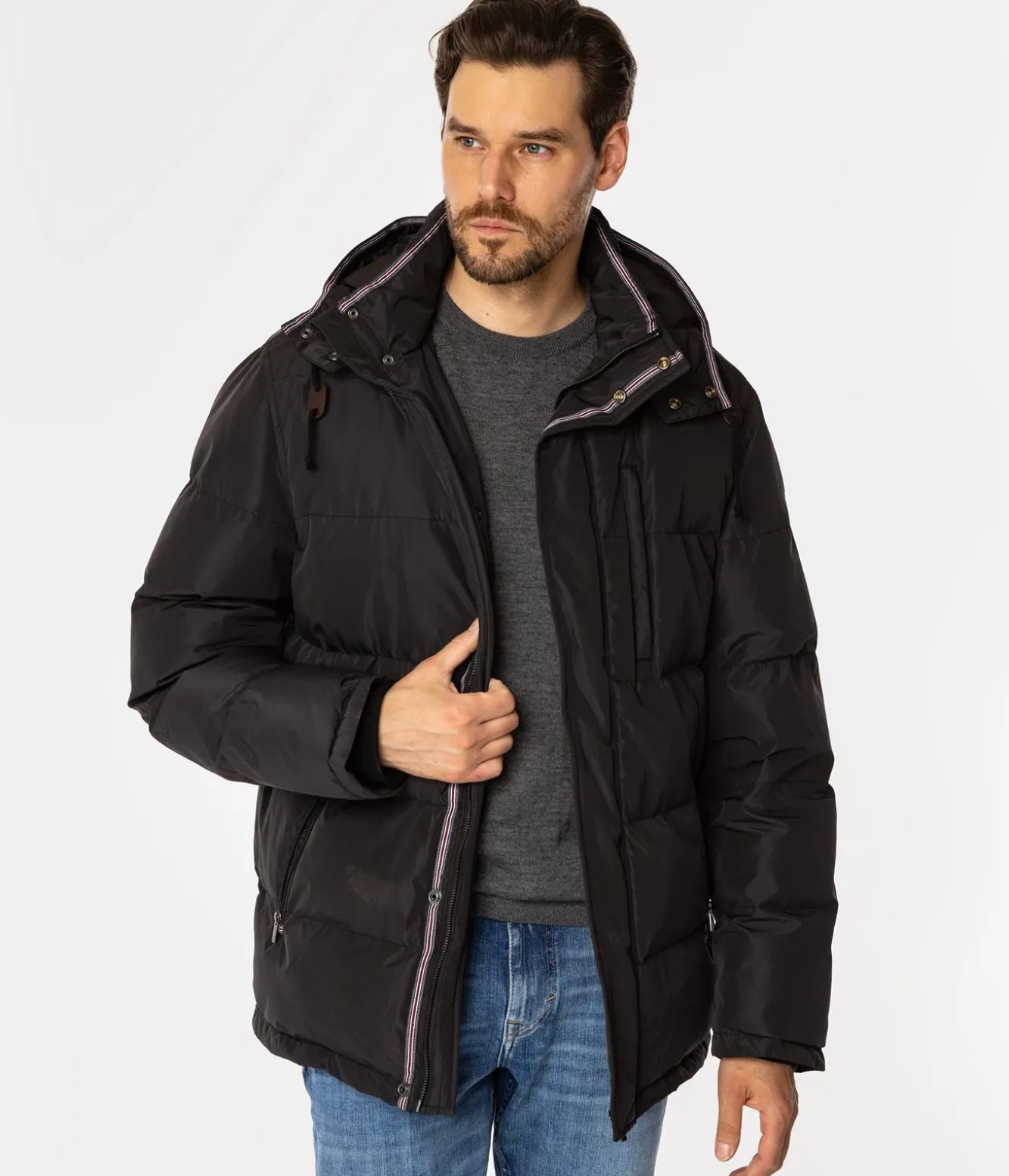 Kurtka zimowa z kapturem RASEL2 7416 BLACK