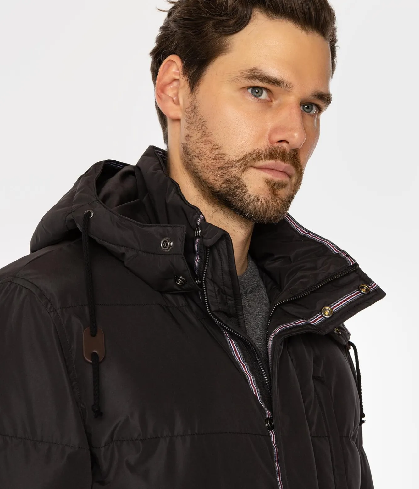 Kurtka zimowa z kapturem RASEL2 7416 BLACK
