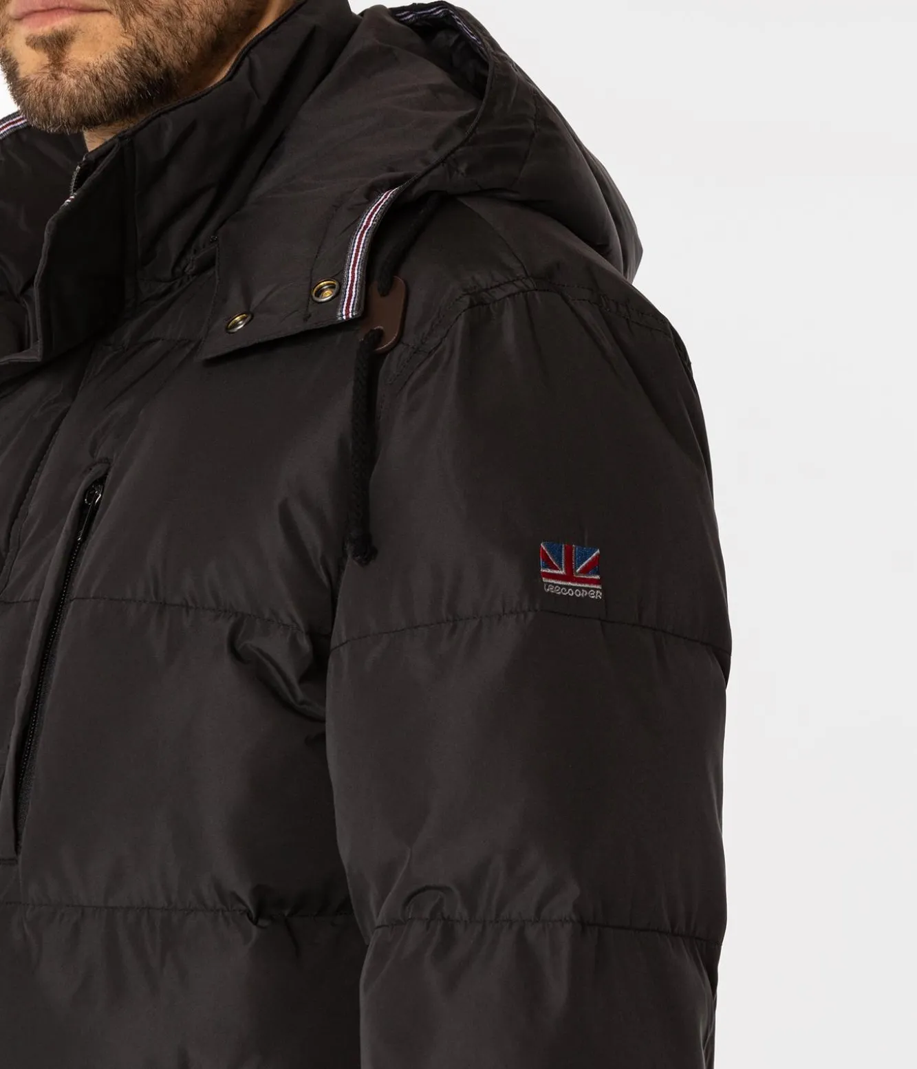 Kurtka zimowa z kapturem RASEL2 7416 BLACK