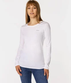 Longsleeve damski HELIA 1010 WHITE