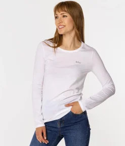 Longsleeve damski HELIA 1010 WHITE