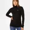 Longsleeve damski z golfem HOPE 6040 BLACK