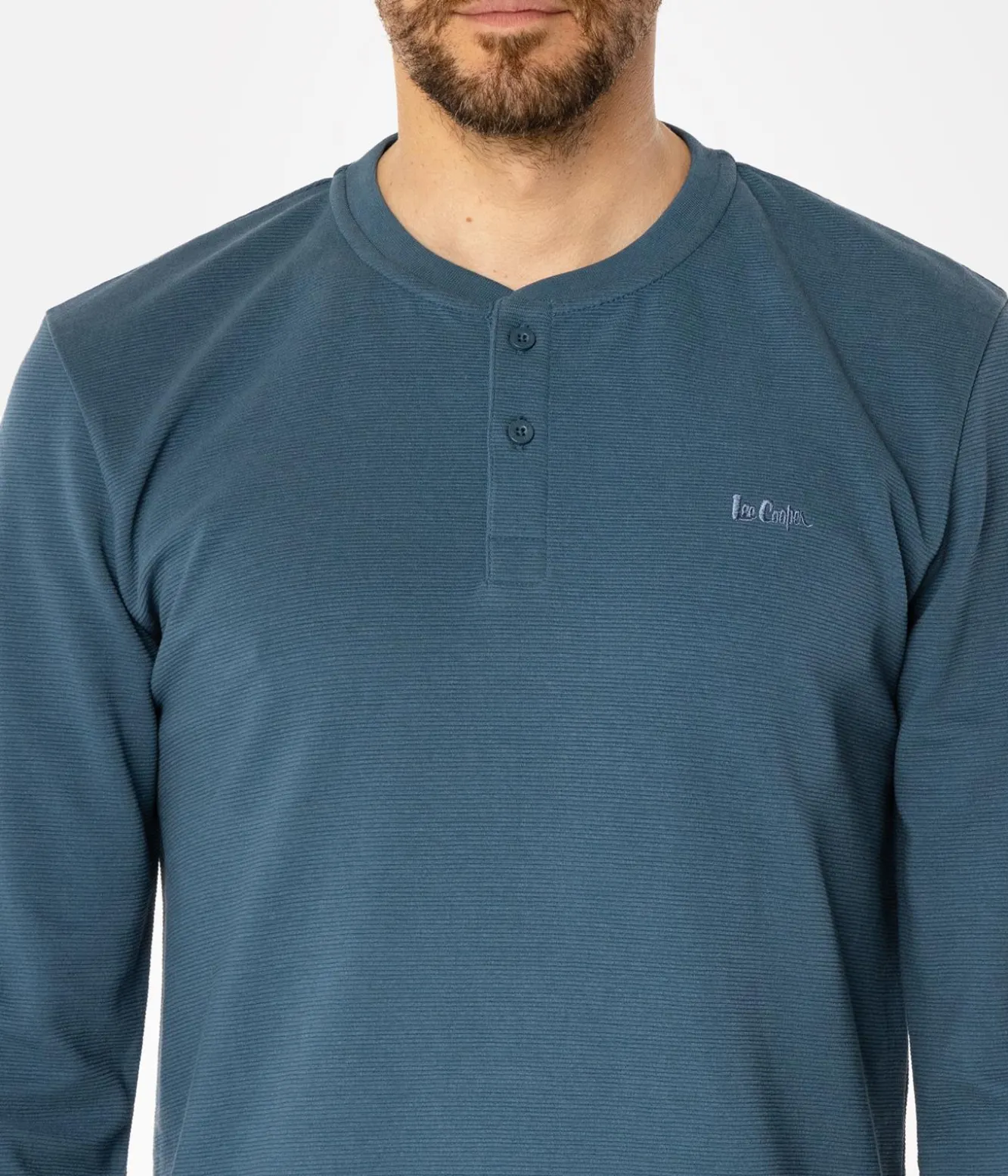Longsleeve męski LARE 6040 INDIAL TEAL