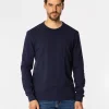 Longsleeve męski WAFFLE 1028 NAVY BLAZER