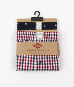 Luźne bokserki 2-pak BOX21 0001 RED NAVY
