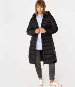 Puchowa kurtka damska z kapturem MELANIE 2532 BLACK